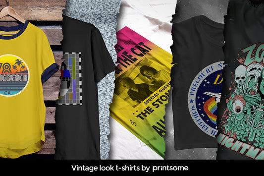 How to design vintage-looking T-shirts – Printsome Style