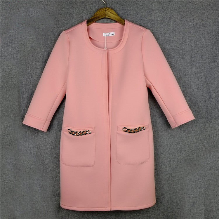 2017 Autumn Women Long Coat Open Stitch Trench Coat for Women Fashion Chaquetas Mujer Trench