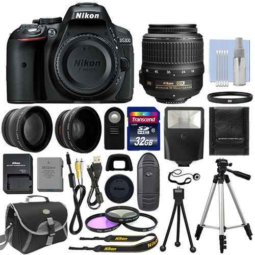 Nikon D5300 Digital SLR Camera + 3 Lens Kit