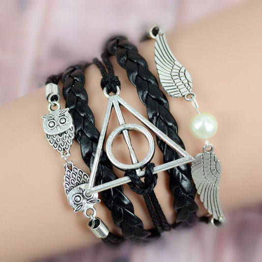2017 Hot popular Harry Potter series of retro Woven Bracelet