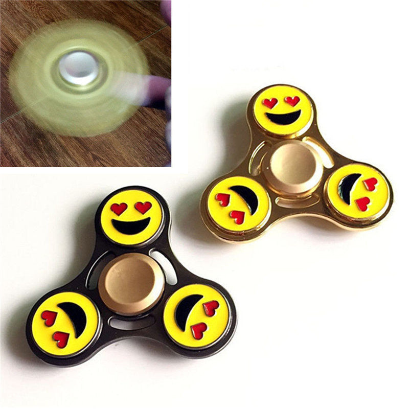 Gold Hand Spinner Tri Fidget Spinner