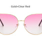 Oversized Gradient Cat Eye Sunglasses