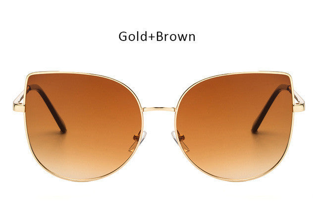 Oversized Gradient Cat Eye Sunglasses