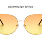 Oversized Gradient Cat Eye Sunglasses