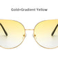 Oversized Gradient Cat Eye Sunglasses