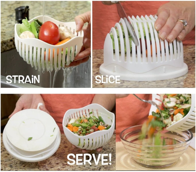60 Seconds Salad Cutter Bowl